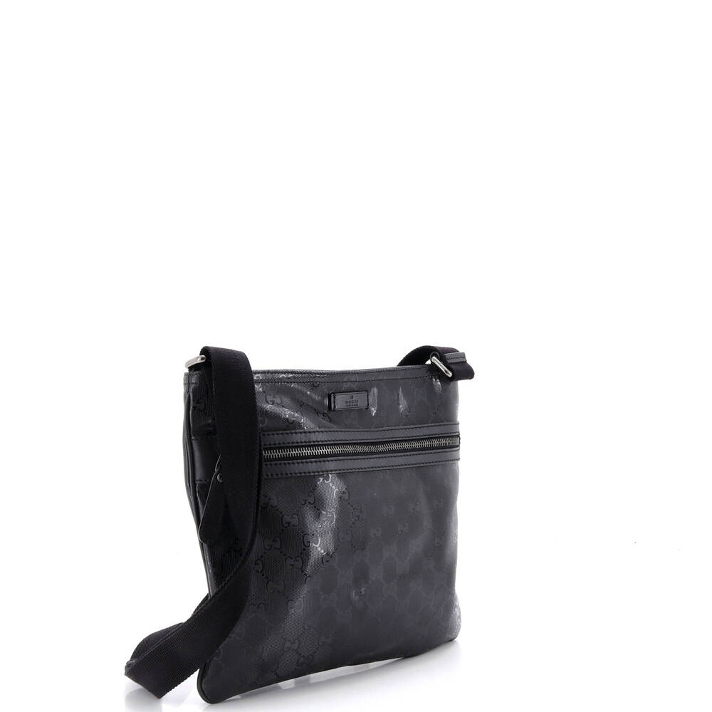 Gucci Front Zip Flat Messenger Bag Gg #226543G71B - Picture 2 of 6